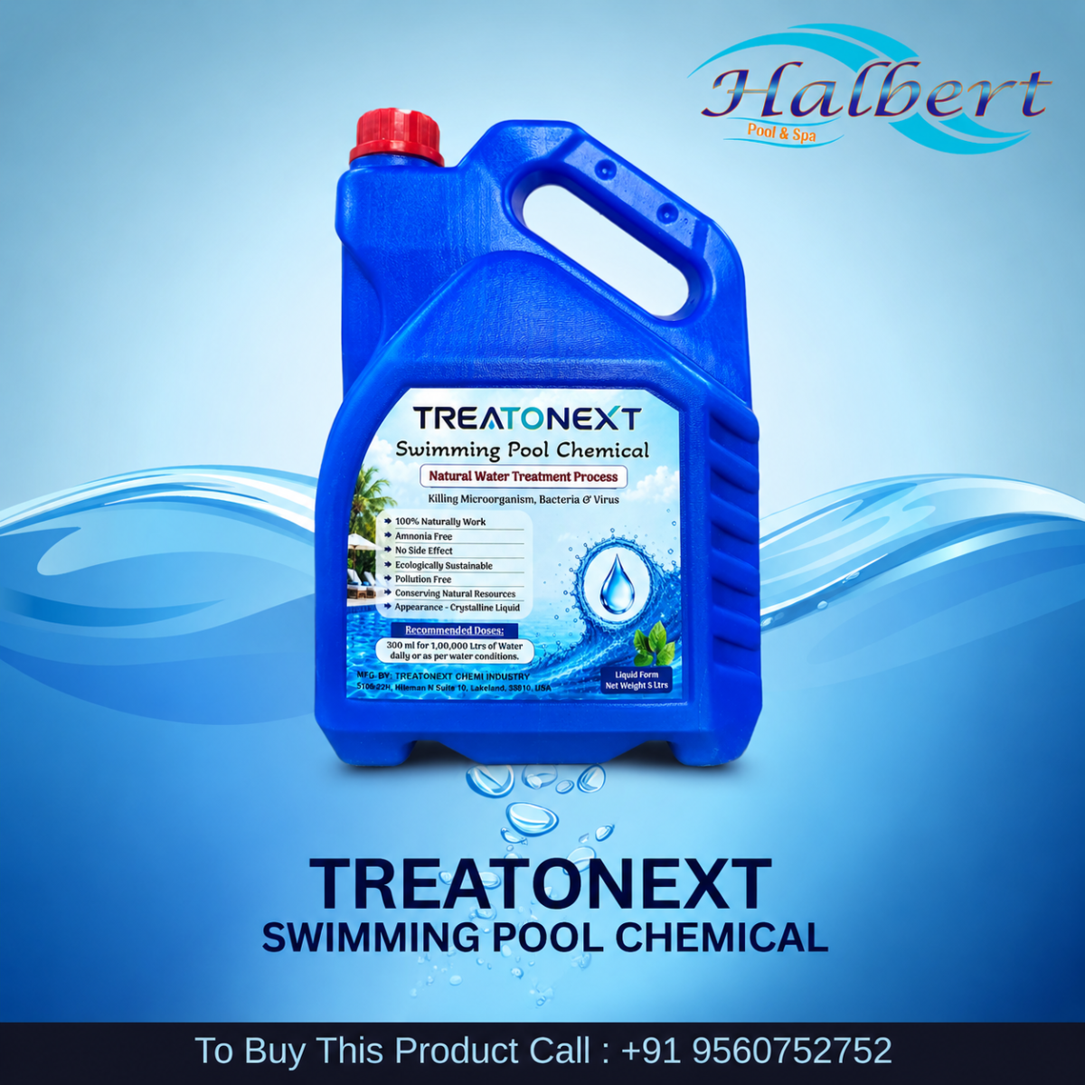 Treatonext Swimming Pool Chemical | Natural Water Treatment